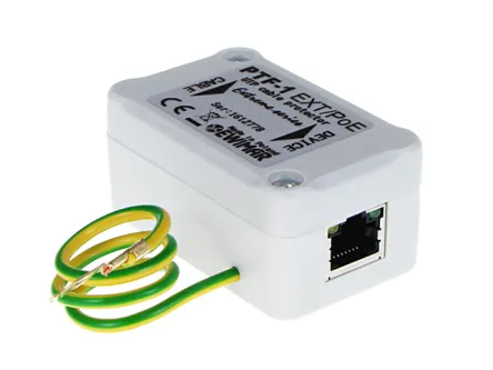 Hocheffizienter Ethernet-Überspannungsschutz für LAN, PTF-1-EXT / PoE