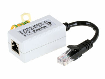 Miniatur-Überspannungsableiter für LAN, PTF-51-PRO/PoE/Micro