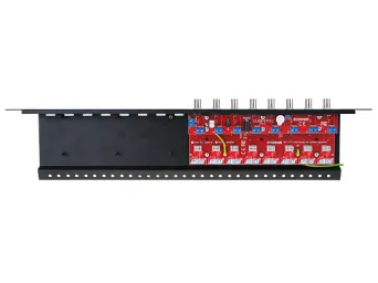 8-Kanal Konverter UTP und Separator für AHD, CVI-HD, HD-TVI und Überspannungsschutz mit Stromverteilung