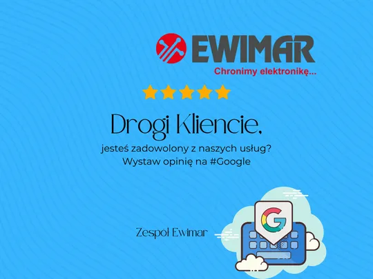 Sdílej své zkušenosti s Ewimar na Google!